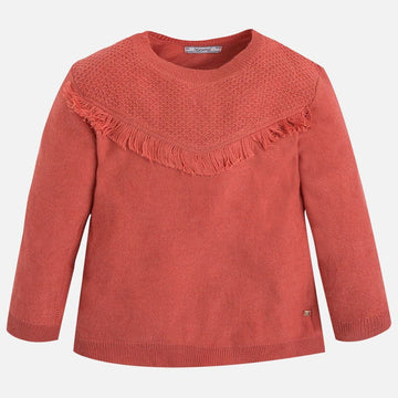 Mayoral 4326-69 Sweter trykot kolor Cegła -  - #tag1# - #tag2# - #tag3# - #tag4#