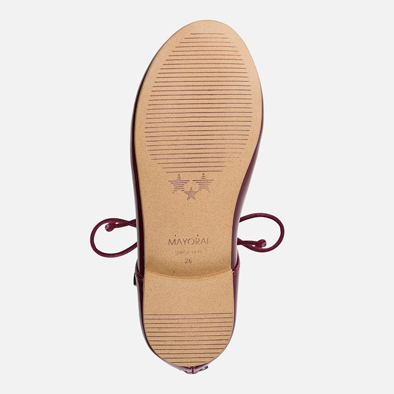 Mayoral 44709-37 Buciki dziewczęce balerinki lakierki kolor Bordowy -  - #tag1# - #tag2# - #tag3# - #tag4#