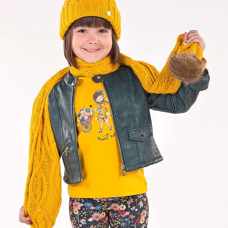 Mayoral 4490-73 Kurtka ekoskóra dziewczęca zielona -  - #tag1# - #tag2# - #tag3# - #tag4#