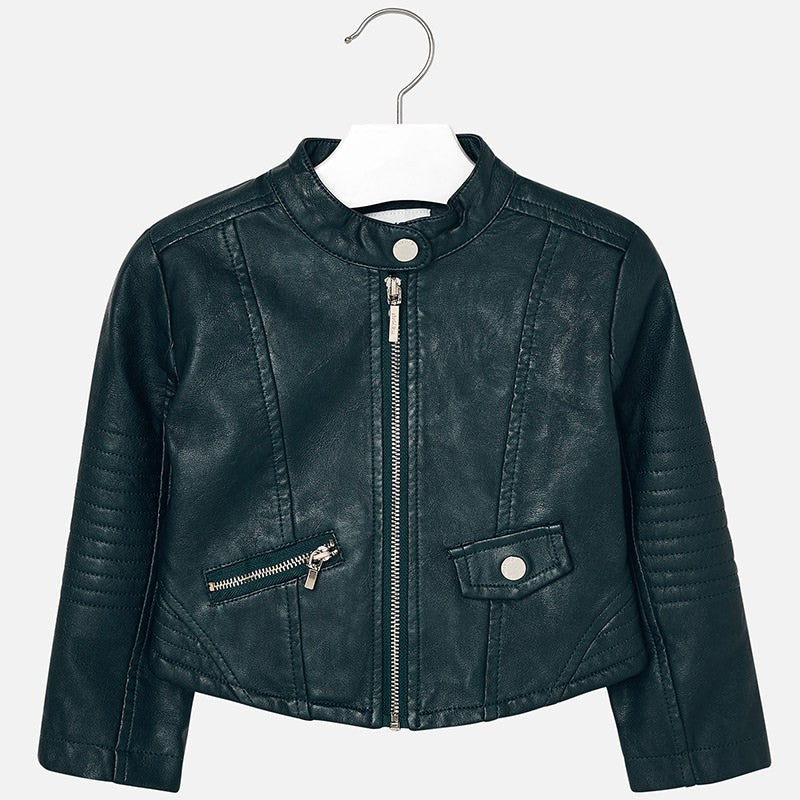 Mayoral 4490-73 Kurtka ekoskóra dziewczęca zielona -  - #tag1# - #tag2# - #tag3# - #tag4#