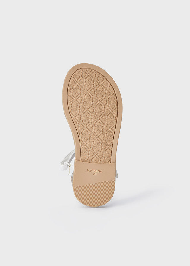 Mayoral 45447-23 Sandały z koralikami dziewczynka kolor whitemetal -  - #tag1# - #tag2# - #tag3# - #tag4#