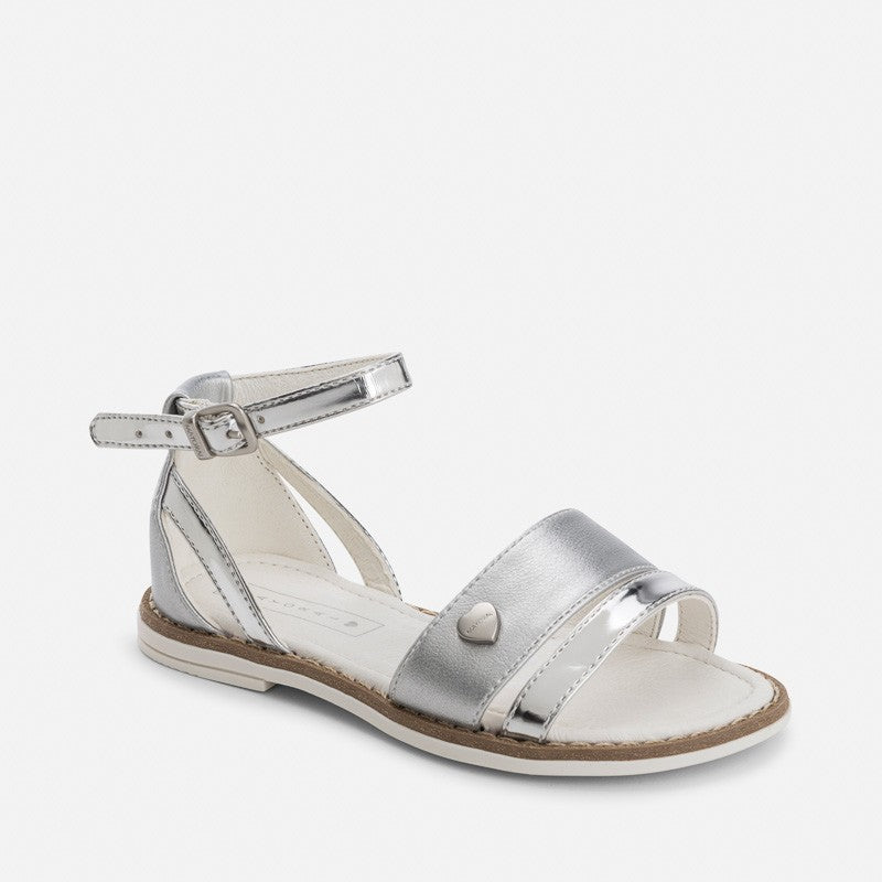 Mayoral 45777-72 Sandałki połysk  kolor Srebrny -  - #tag1# - #tag2# - #tag3# - #tag4#