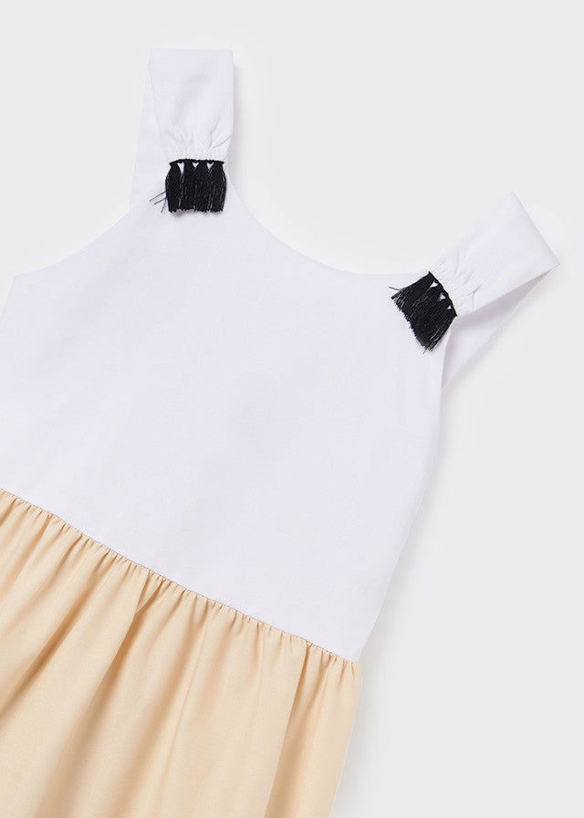 Mayoral 6922-72 Sukienka w pasy dziewczynka kolor czarny -  - #tag1# - #tag2# - #tag3# - #tag4#