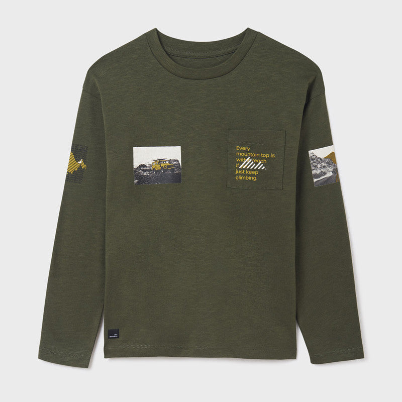 Mayoral 7006-87 Koszulka z długim rękawem chłopięca kolor porost -  - #tag1# - #tag2# - #tag3# - #tag4#