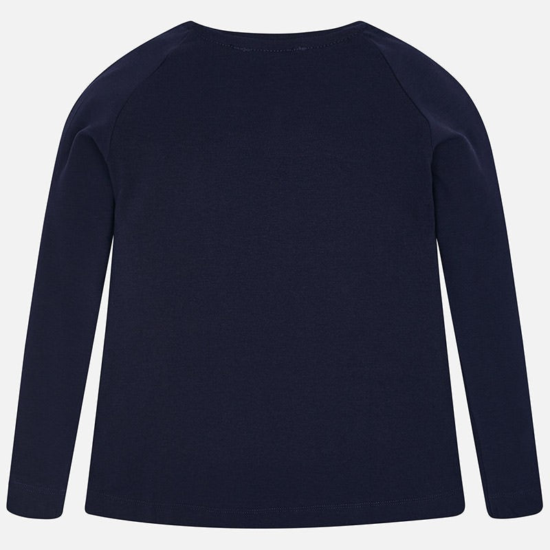 Mayoral 7070-75 Koszulka dziewczęca kolor granat -  - #tag1# - #tag2# - #tag3# - #tag4#