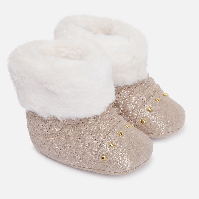 Mayoral 9370-67 Buciki futerko  kolor Brąz -  - #tag1# - #tag2# - #tag3# - #tag4#