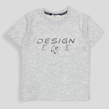 T-Shirt Design Junge grau meliert 19296-7624 GKMOC