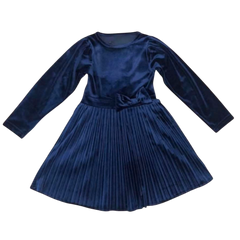 Marineblaues Plisseekleid für Mädchen Cuties 4539-251124-23
