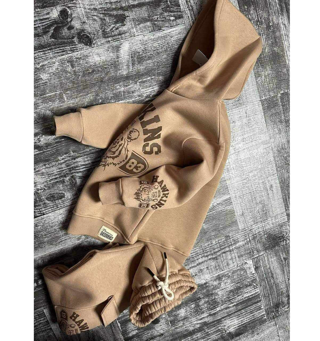 2-teiliger Trainingsanzug, Sweatshirt und Hose, Cappuccino, für Jungen, Kocak 1186-71024