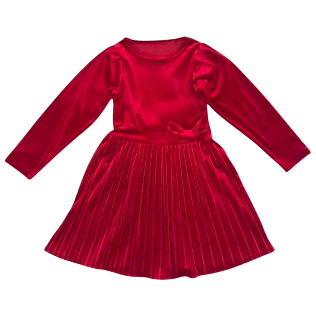 Rotes Plisseekleid für Mädchen Cuties 4539-251124-18
