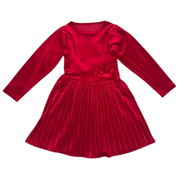 Rotes Plisseekleid für Mädchen Cuties 4539-251124-18