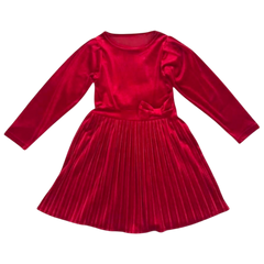 Rotes Plisseekleid für Mädchen Cuties 4539-251124-18
