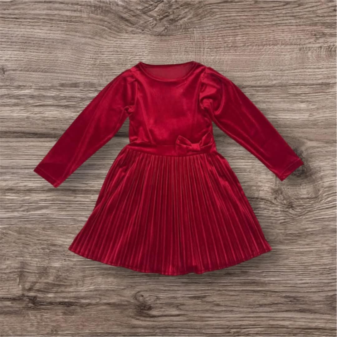 Rotes Plisseekleid für Mädchen Cuties 4539-251124-18