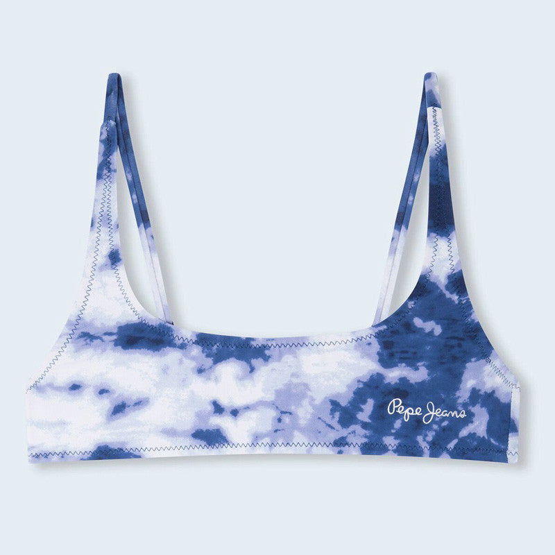 Pepe Jeans Bikini z nadrukiem FLORENCE BIKINI junior dziewczyna PGB10362-551 biały/niebieski -  - #tag1# - #tag2# - #tag3# - #tag4#