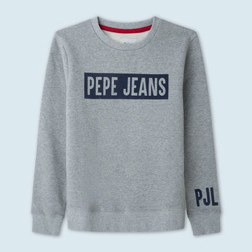 Pepe Jeans Bluza sportowa JAMIE junior chłopak PB581347-933 GREY MARL -  - #tag1# - #tag2# - #tag3# - #tag4#