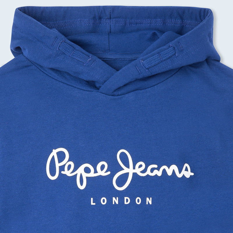 Pepe Jeans Bluza z kapturem GEORGIE HOODIE junior chłopak PB581416-582 granatowy -  - #tag1# - #tag2# - #tag3# - #tag4#