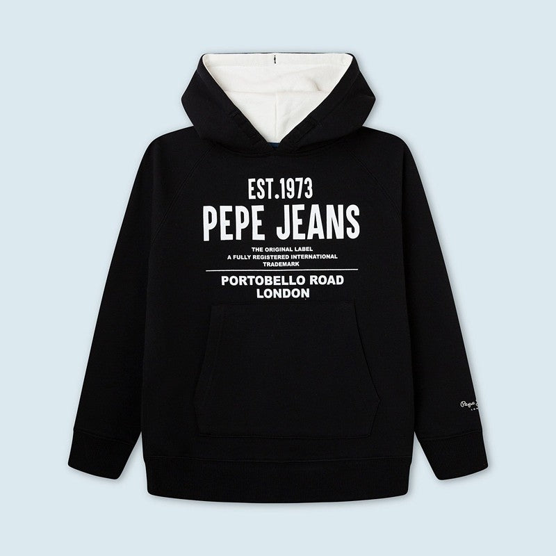 Pepe Jeans Bluza z kapturem JARETH junior chłopak PB581349-985 INFINITY -  - #tag1# - #tag2# - #tag3# - #tag4#