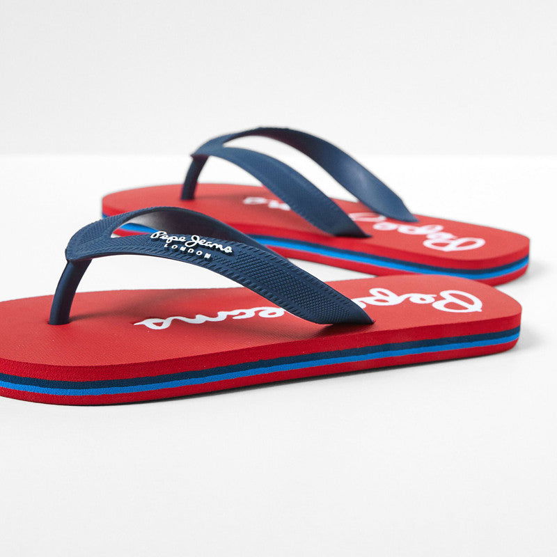 Pepe Jeans Klapki BAY BEACH BRAND B junior boy PBS70049-595 NAVY -  - #tag1# - #tag2# - #tag3# - #tag4#