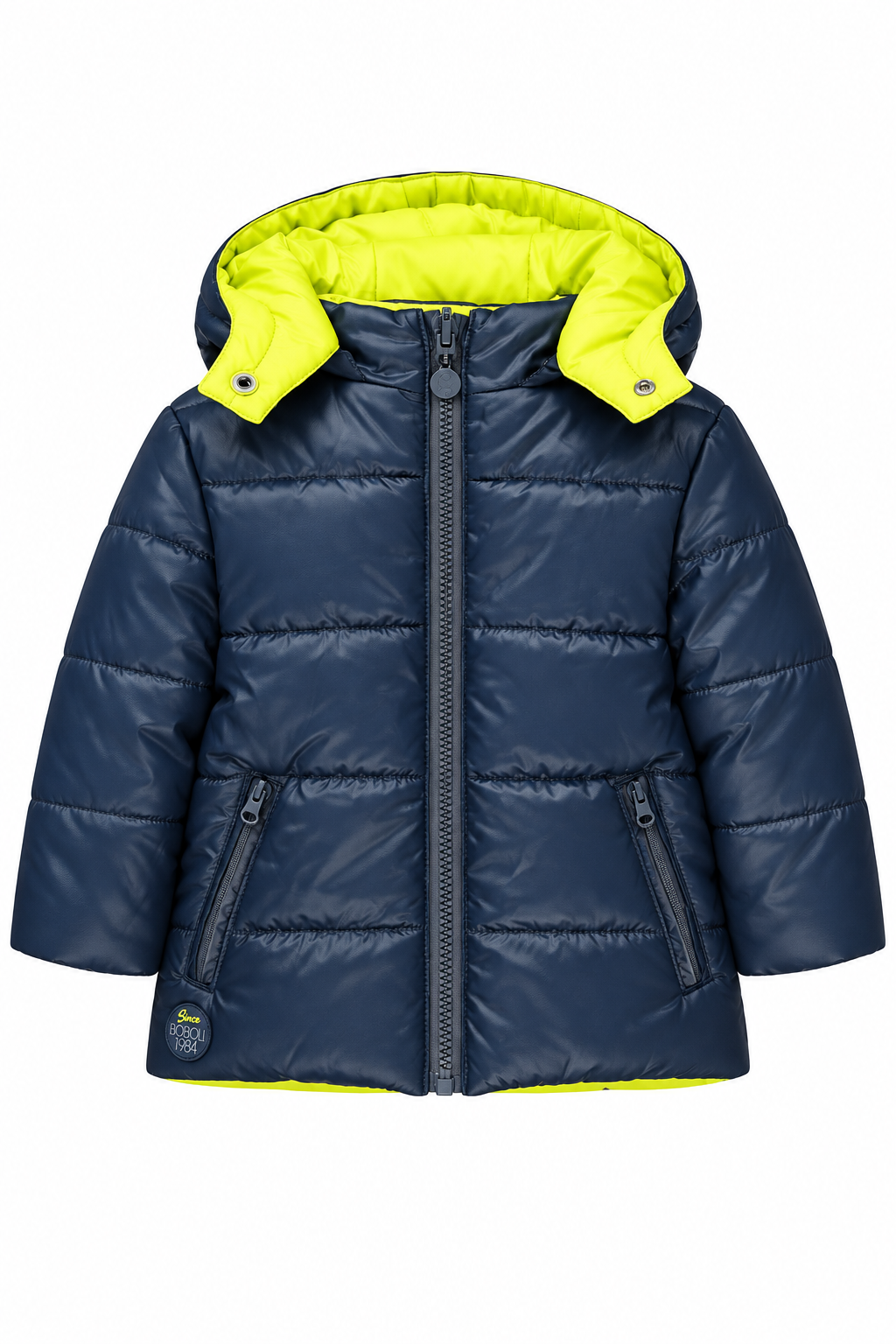 Boboli 304120_2390 kurtka dwustronna kolor granat/żółty -  - #tag1# - #tag2# - #tag3# - #tag4#