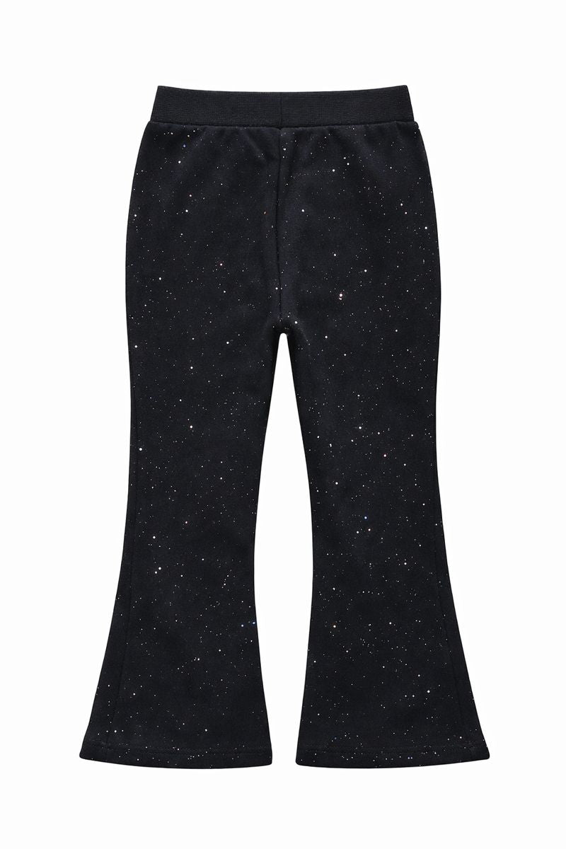 Spodnie dzwony ocieplane dziewczęce czarne Happy House WB-3575-111225-14