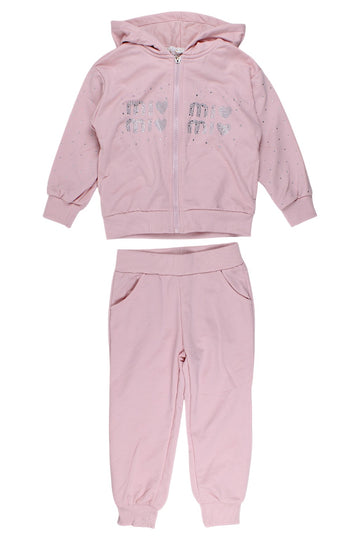 Mädchen-Trainingsanzug-Set in Rosa BBW BBW-1154-6825-40
