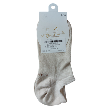 Beige Baumwollsocken für Mädchen Pier Lone P-437-13525-1