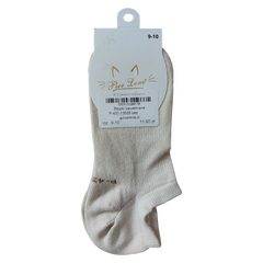 Beige Baumwollsocken für Mädchen Pier Lone P-437-13525-1