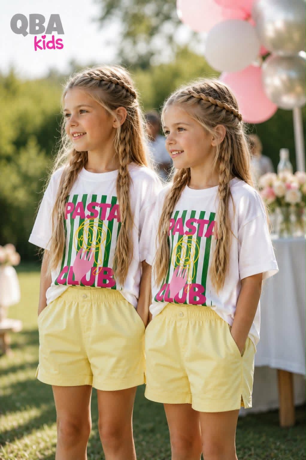 Szorty dziewczęce żółte Qba 5100-9526