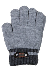 Klassische Jungenhandschuhe, Grau, Euro Gloves D-298-91025