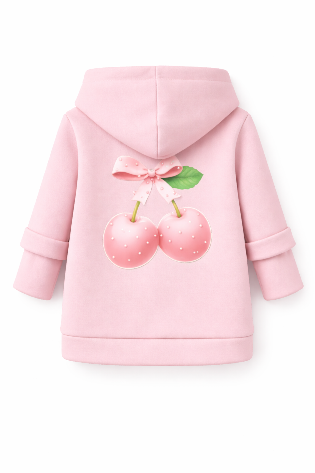 Bluzo-płaszczyk dziewczęcy pudrowy róż Donata 1425-18326-39