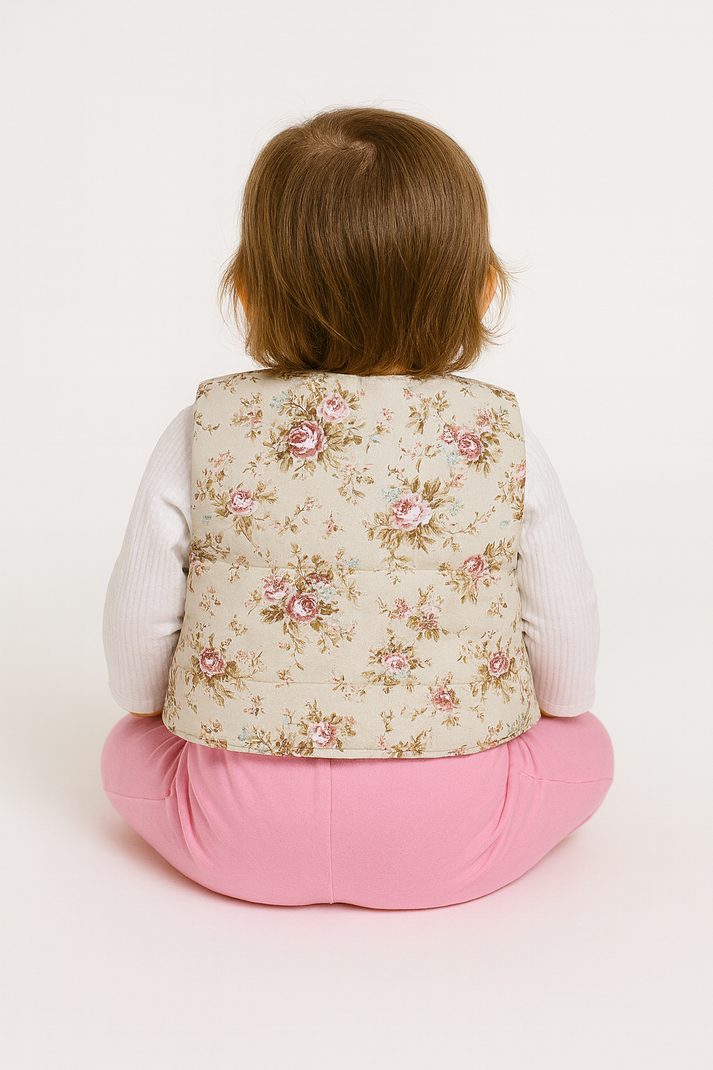 3-teiliges Set mit Weste, rosa, mädchenhaft, Pat Pat Baby 4153-19825-40