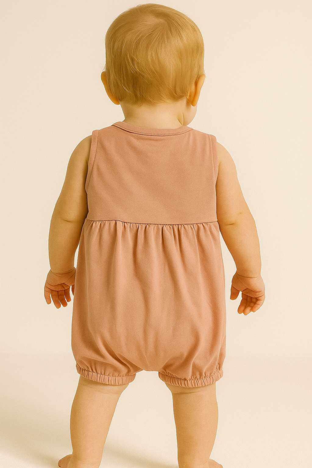 Mädchen-Strampelanzug aus Baumwolle, puderrosa Hoppala H-4166-5625