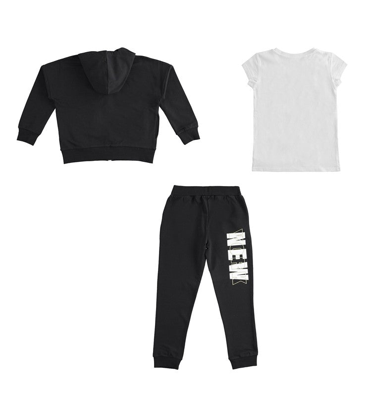 iDO 44554 Dres 3-częściowy dla dziewczynki kolor czarny -  - #tag1# - #tag2# - #tag3# - #tag4#