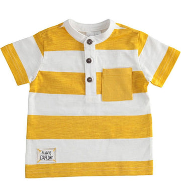 iDO 44671 Koszulka polo dla chłopca kolor biało-pomarańczowy -  - #tag1# - #tag2# - #tag3# - #tag4#