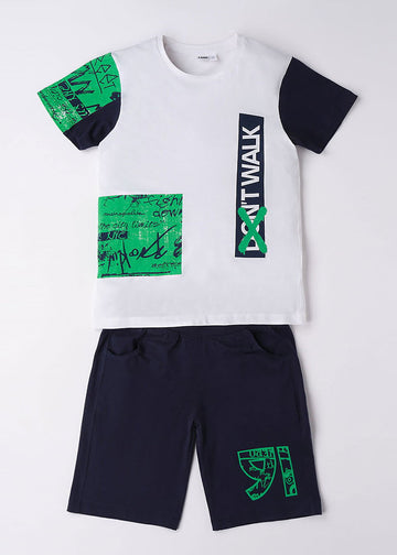 iDO 46843-0113 Komplet dwuczęściowy chłopiec kolor biały -  - #tag1# - #tag2# - #tag3# - #tag4#