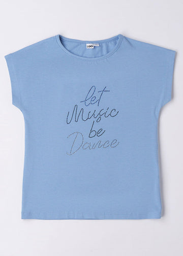 iDO 46865-3624 Koszulka krótki rękaw dziewczynka kolor niebieski -  - #tag1# - #tag2# - #tag3# - #tag4#