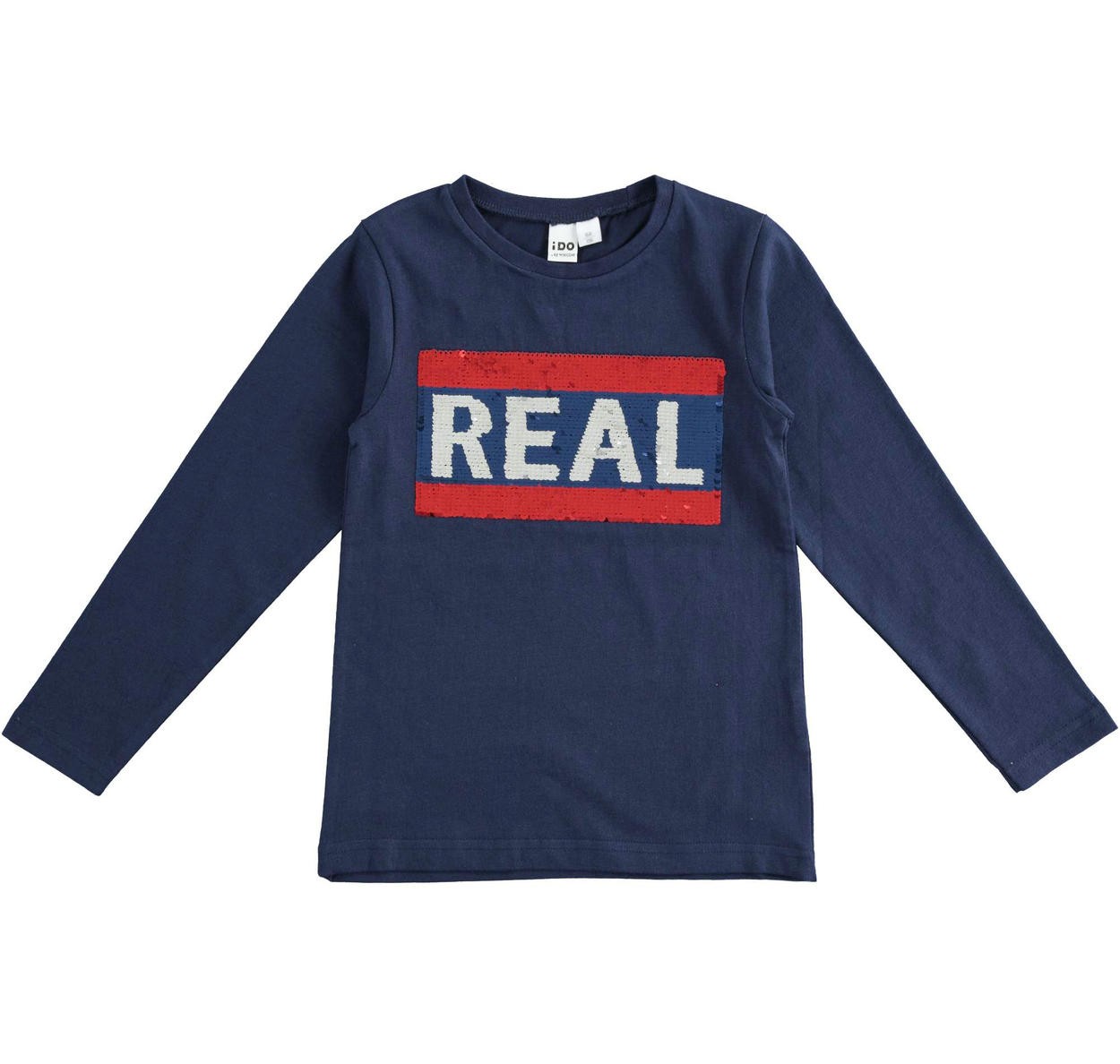 iDO T-shirt z długim rękawem dla dziewczynek K922-3854 granat -  - #tag1# - #tag2# - #tag3# - #tag4#