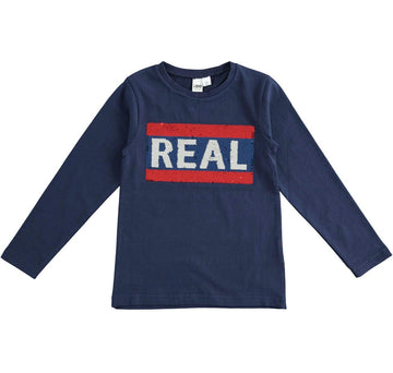 iDO T-shirt z długim rękawem dla dziewczynek K922-3854 granat -  - #tag1# - #tag2# - #tag3# - #tag4#