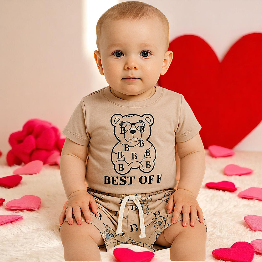 Beiges Jungen-Set Partner 4500-28425-1