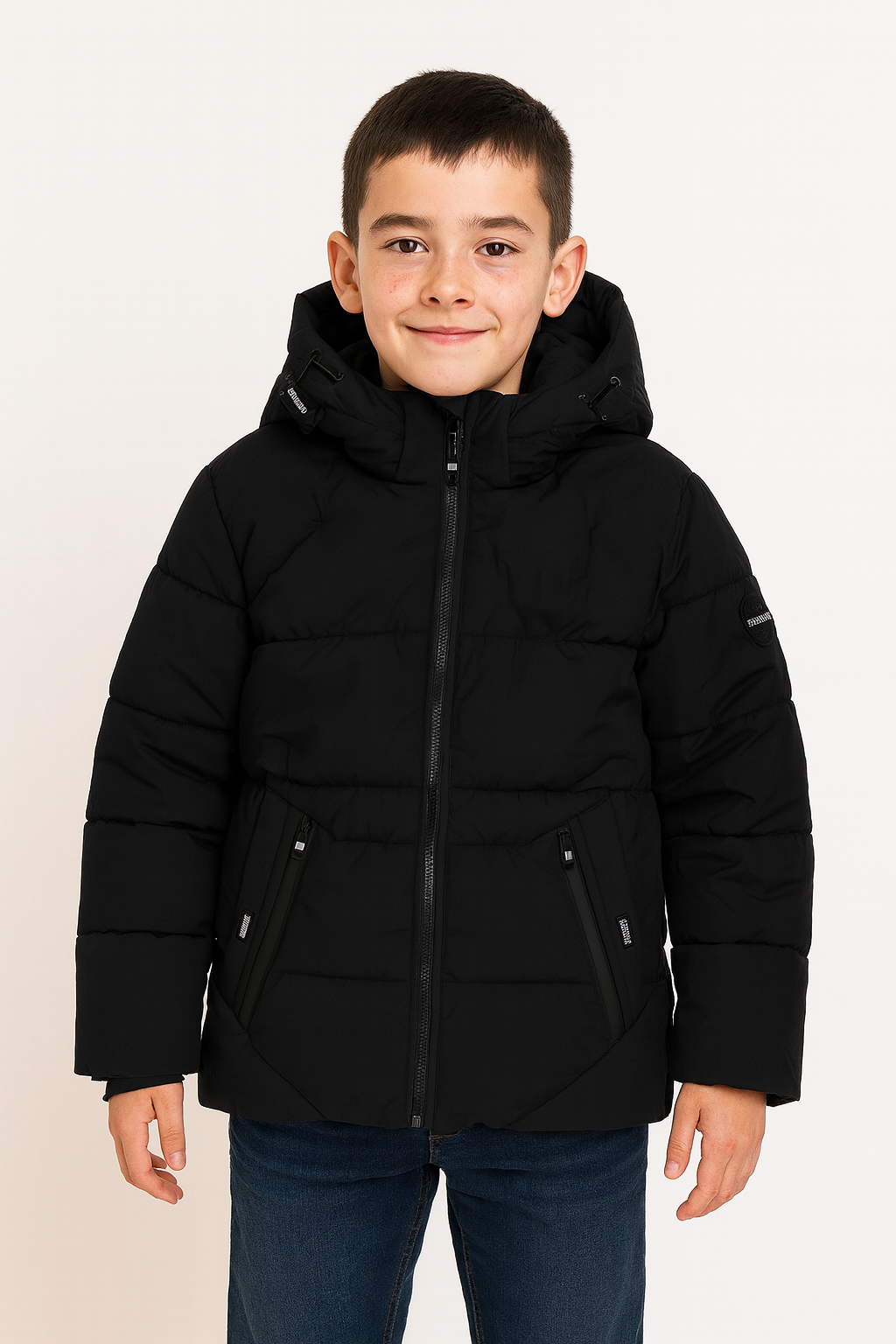 Winterjacke für Jungen, schwarz, Happy House KK1116-91025