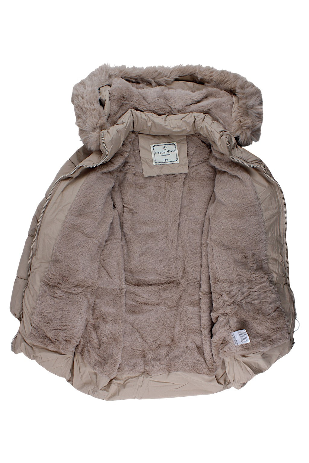 Beige Mädchen-Winterjacke Happy House KK2312-27925