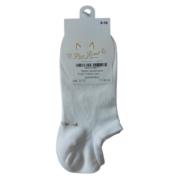 Mädchen-Baumwollsocken, cremefarben, Pier Lone, P-437-13525-28