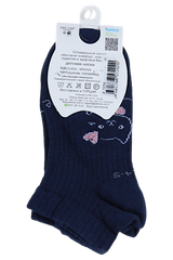 Pier Lone P-1714-17625 Marineblaue Kitty-Socken für Mädchen