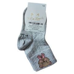 Teddybär-Socken mit Duft für Mädchen, Asche, Pier Lone P-2523-13525