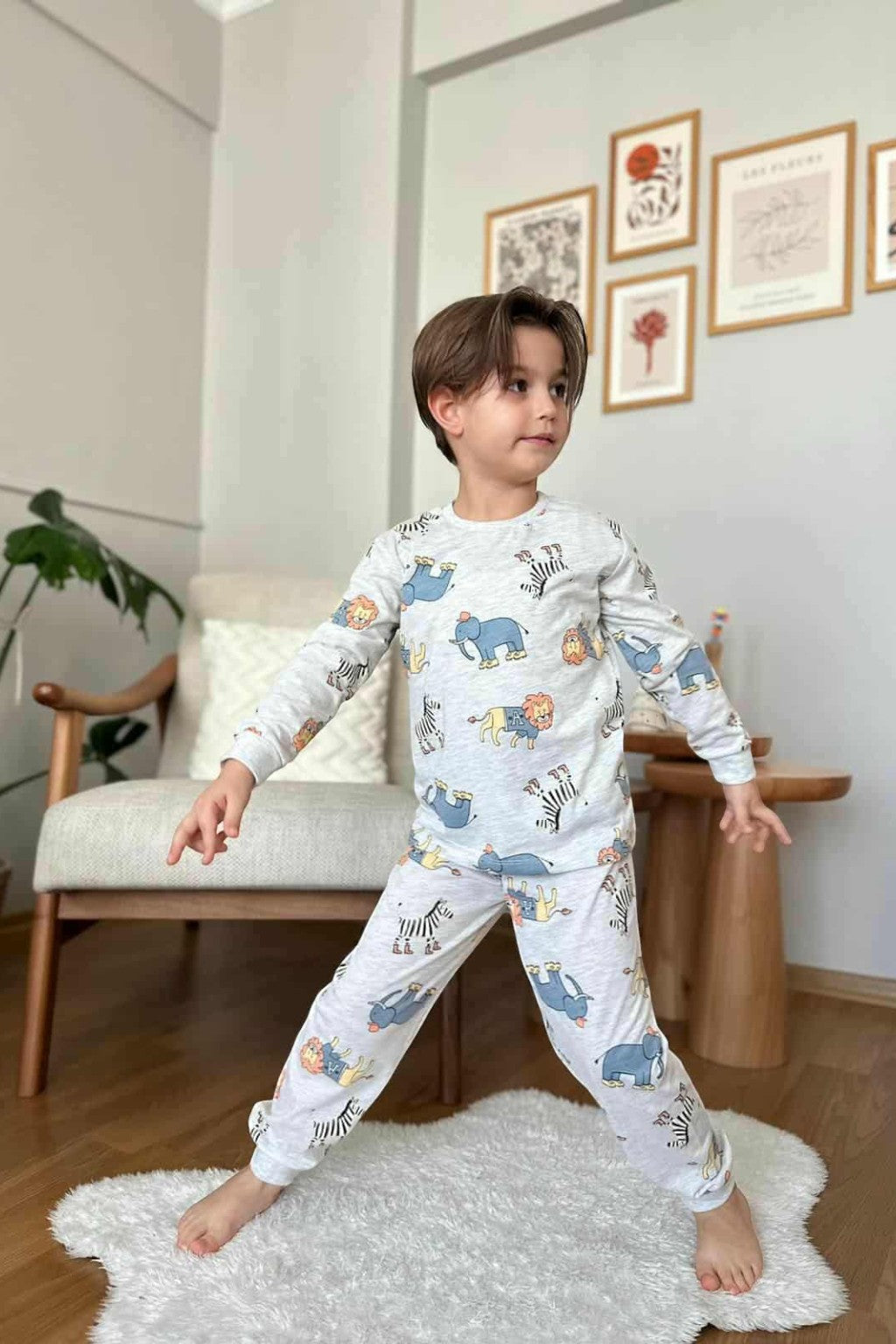 Tierpyjama für Jungen, Esche, Kocak P-3301-241025