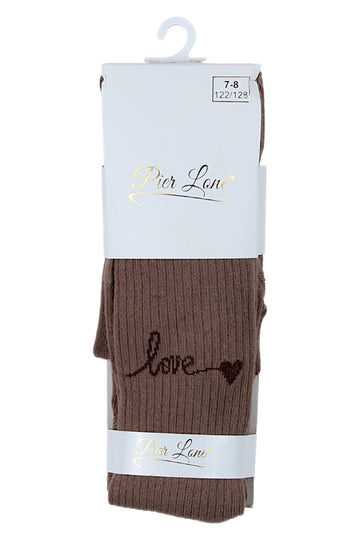 Mädchenstrumpfhose in Braun, Pier Lone PL-2428-291025