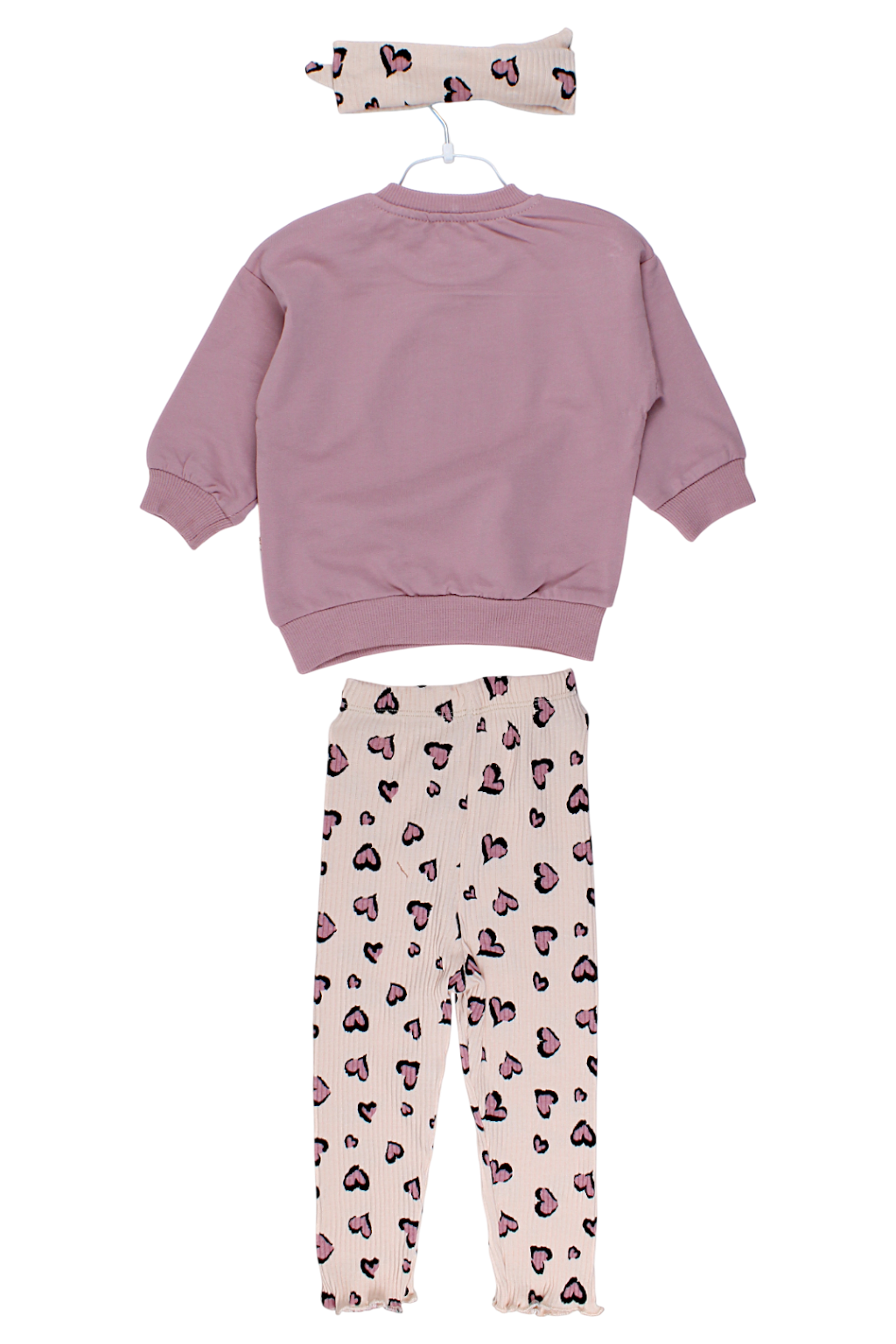 3-teiliges Set mit Haarband, mädchenhaft, altrosa, Vovido V2812-11925-5