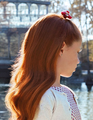 Abel &amp; Lula 5920-63 rote Satin-Haarspange für Mädchen