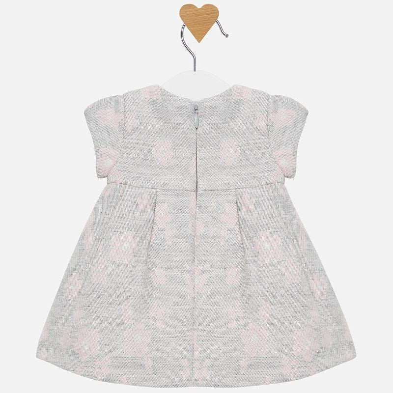 Jacquardkleid für Mädchen Mayoral 2818-96 Silber