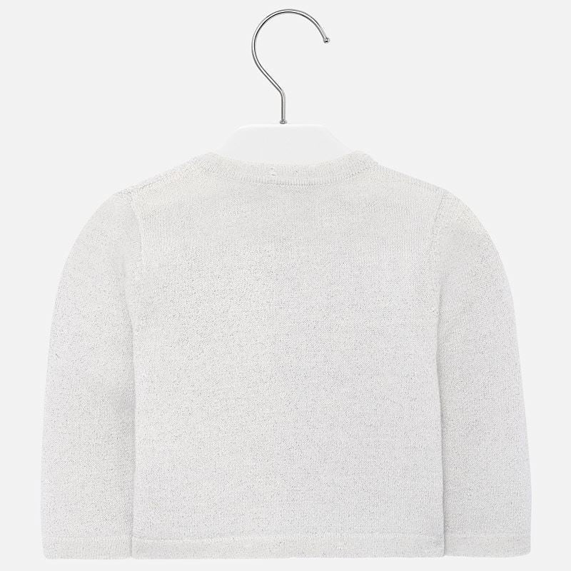 Durchbrochener Pullover für Mädchen Mayoral 1328-27 Silber
